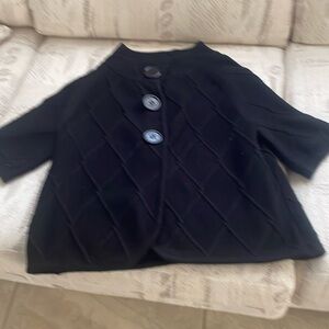 WILLi SMITH SZM CROPPED SWEATER/PIT/PIT 18”LENGTH FROM COLLAR 18”SHORT SLEEVE.